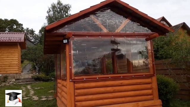 мягкие окна на рубленную Беседку смотреть онлайн