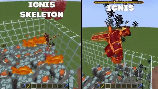 Ingis vs Ignis Skeleton vs 100 Every Minecraft Mob in Minecraft(L_Enders_Cataclysm vs Mutantmore) смотреть онлайн