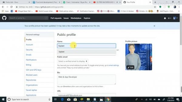 How to change GitHub username || How to edit GitHub account  || edit GitHub account setting