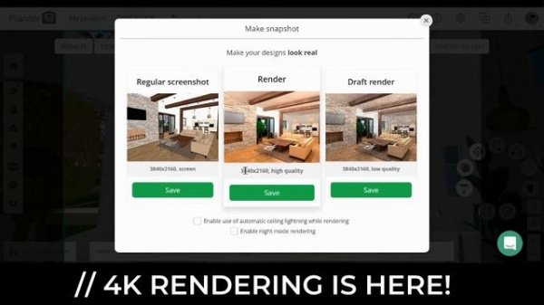 HOW TO RENDER IN 4K ON PLANNER 5D PRO | WHAT IS PLANNER 5D PRO