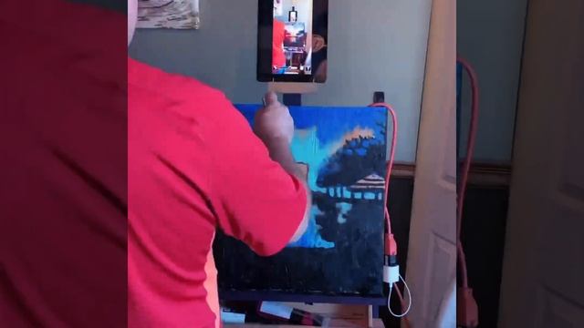 Painting of Bangalore Hotel Pool смотреть онлайн