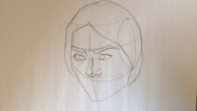 How to draw head using Andrew Loomis method - Extreme angle 1 смотреть онлайн