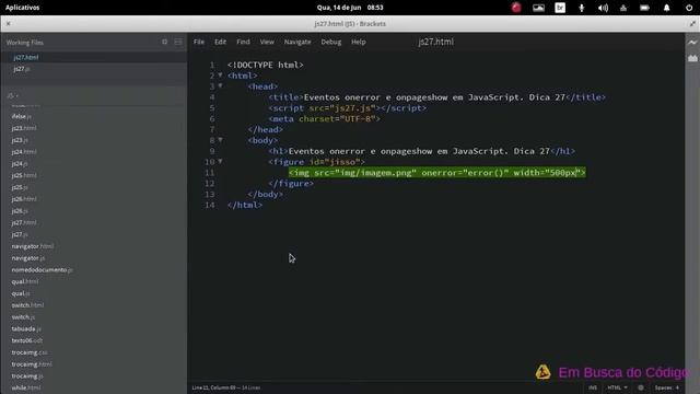 Eventos onerror e onpageshow em JavaScript. Dica 27 смотреть онлайн