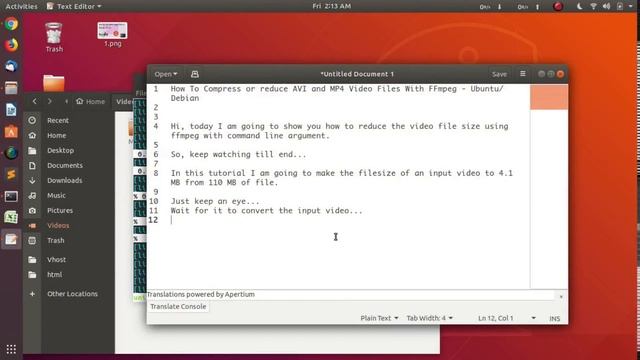 How To Compress or reduce AVI and MP4 Video Files With FFmpeg - Ubuntu/Debian смотреть онлайн