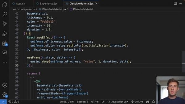 Dissolve Effect - React Three Fiber Tutorial