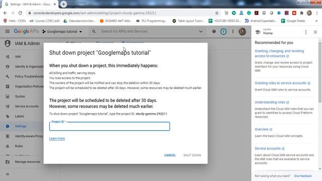 Shutting down or Deleting Google Cloud(Console API) Platform Project смотреть онлайн