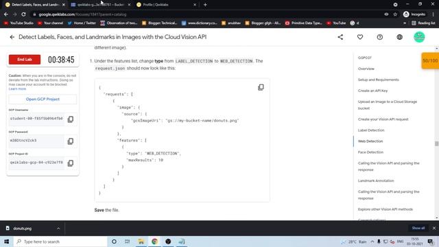 Detect Labels, Faces, and Landmarks in Images with the Cloud Vision API GSP037 смотреть онлайн