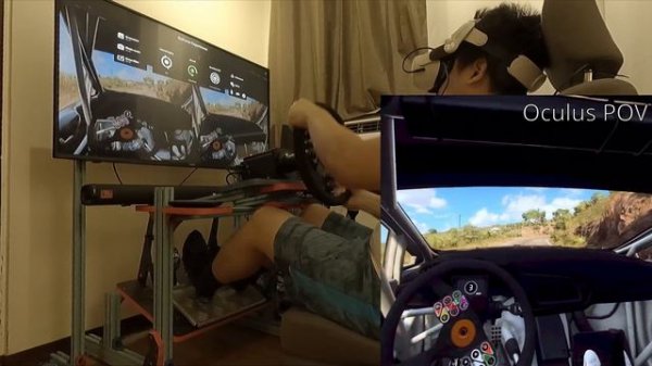 VR Sim Racing Direct Drive - Dirt 2.0 - Simagic Alpha Mini + GT1