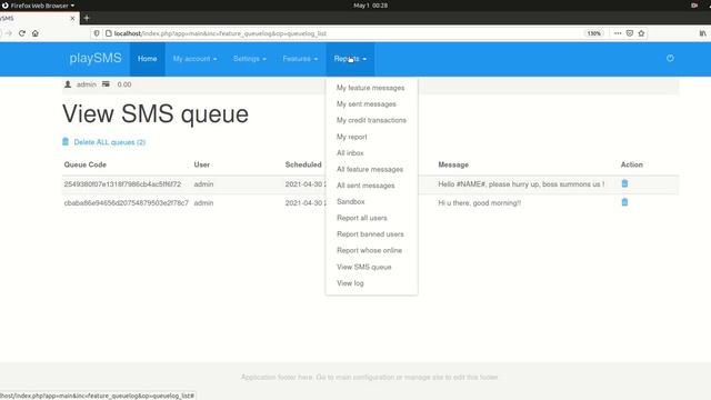 How to send bulk SMS from playSMS web panel using Kannel sms gateway смотреть онлайн