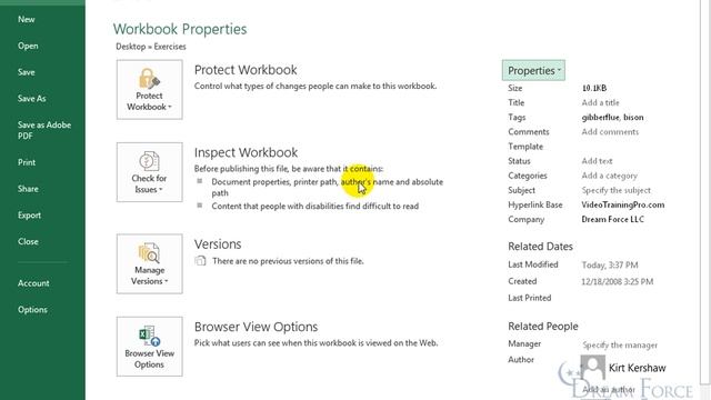 Microsoft Excel 2013 Tutorial for Beginners – How to Use Excel Part 10 смотреть онлайн