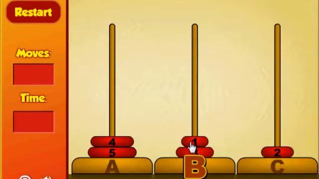 TOWER OF HANOI GAME смотреть онлайн