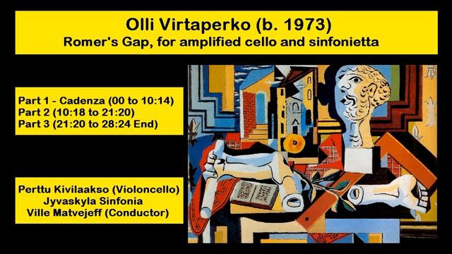 Olli Virtaperko (b. 1973) - Romer's Gap, for amplified cello and sinfonietta смотреть онлайн