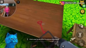 ? СУМАСШЕДШАЯ УЧИЛКА МИСС Ти Что-то НАХИМИЧИЛА Новые Пранки над Scary Teacher 3d MISS T КОТЁНОК ЛАЙ