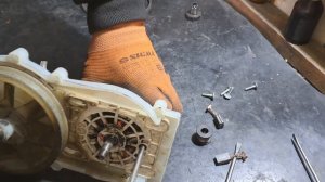 Газонокосилка Gardena  1100/32 замена подшипников.