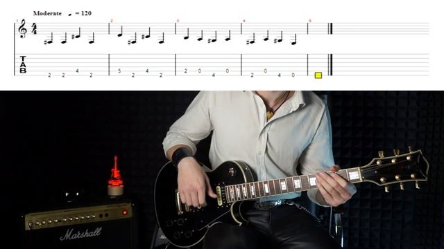 Как играть Ozzy Ozbourne - Crazy Train. Простой разбор с табами для нулевого уровня. 14/365. смотреть онлайн