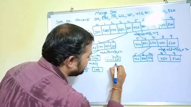 MERGE SORT WITH EXAMPLE смотреть онлайн