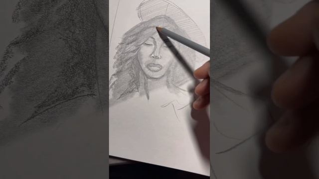 SKETCHING a lady’s portrait! ? #sketching #lady #portrait #art #sketch #pencilart #pencildrawing смотреть онлайн