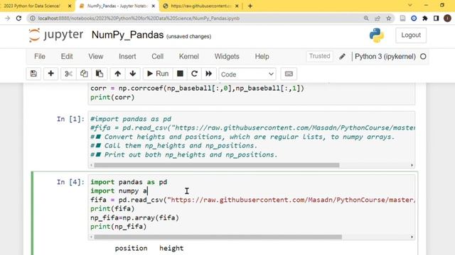 Python for Data Science -Indexing, sub-setting,Pandas-Numpy смотреть онлайн