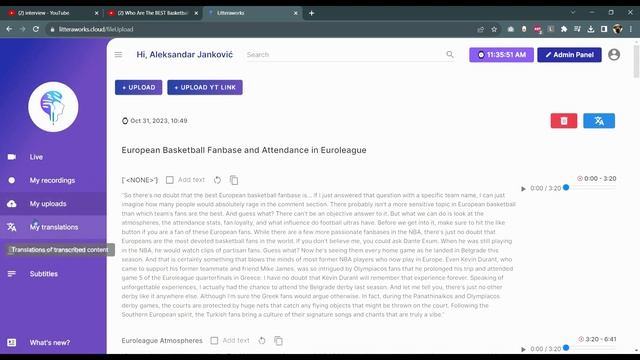 Translating Transcriptions Tutorial for LitteraWorks смотреть онлайн