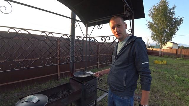 Уха из лосося.  Уха в казане. Уха на костре. Уха по Фински.