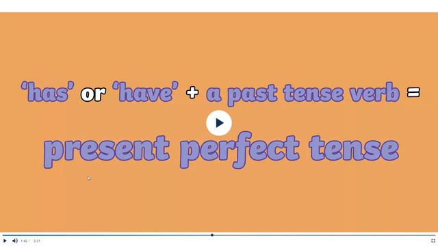 Weds 14th July Year 5 Present Perfect Tense смотреть онлайн
