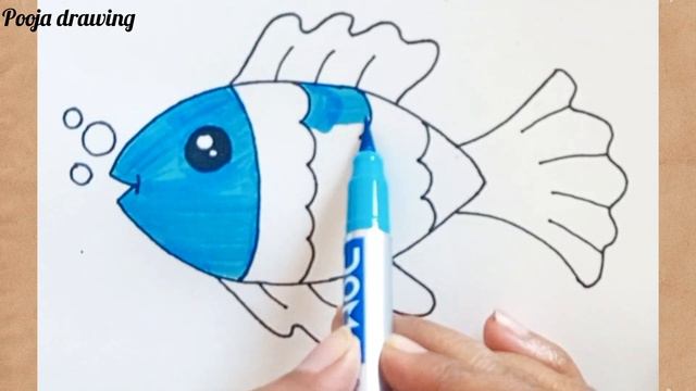Fish Drawing|| How To Draw Fish Step By Step for Beginner's || मछली का चित्र #drawing #fishdrawing смотреть онлайн