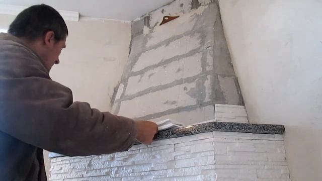 Облицовка камина декоративным камнем из гипса смотреть онлайн