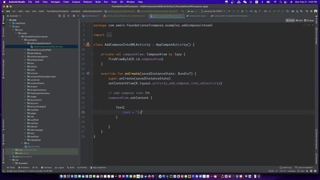 android migrate compose to XML | android migrate compose to view group | add compose into XML смотреть онлайн