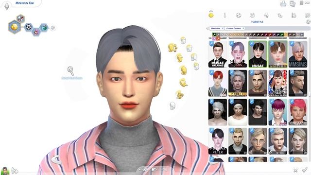 The Sims 4 Male Hair CC Mods Folder (11GB)