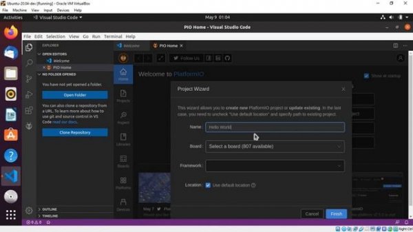 Install VS Code/PlatformIO IDE on Ubuntu 20.04