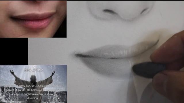 How to PAINT LIPS | Using CHARCOAL | Techniques | STEP 4 смотреть онлайн