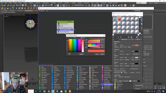 3ds Max + TyFlow TUTORIAL: Dynamic Boolean and Particles смотреть онлайн