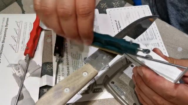 Заточка ножа с Lansky Deluxe 5-Stone Sharpening System