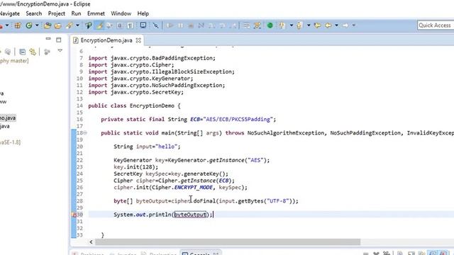 Cryptography in Java. 6- ECB AES128 encryption implementation in Java смотреть онлайн