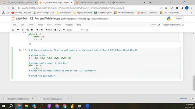 Session 13 | Python Control Flow Statements-2 | Full Stack Data Science смотреть онлайн