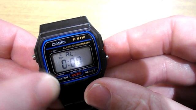 How to turn on / off Beep sound and Alarm sound on Casio F91W super quick смотреть онлайн