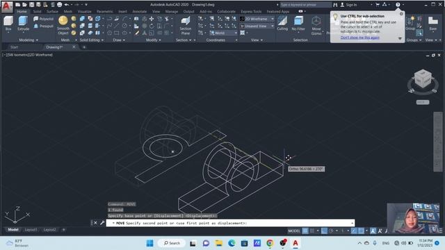 TUTORIAL MENGGAMBAR 3D DI AUTOCAD 8 смотреть онлайн
