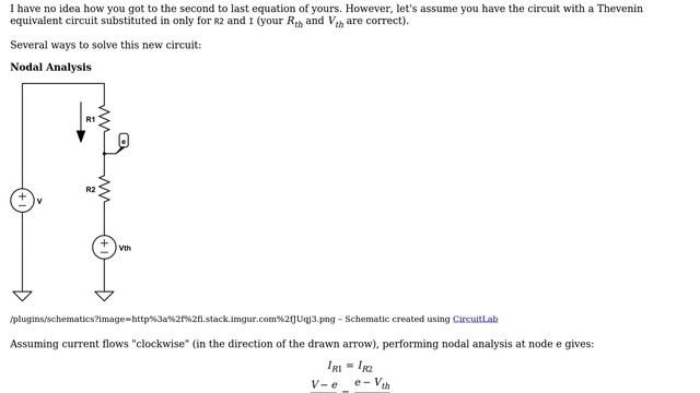 Result with Thevenin method doesn't equal node method (2 Solutions!!) смотреть онлайн