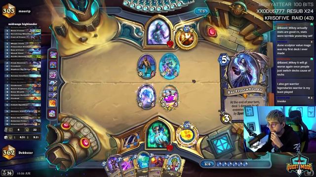 NEW MIDRANGE MAGE IS SO GOOD! - Midrange Highlander Mage - Hearthstone смотреть онлайн
