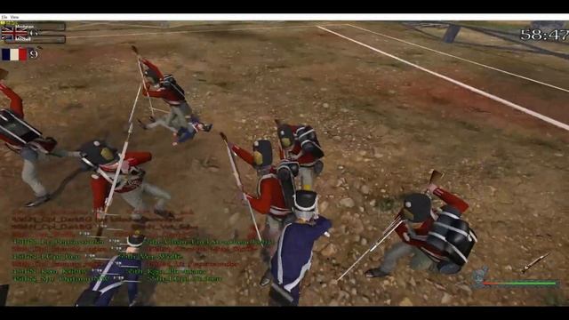 Mount and Blade: Napoleonic wars 45thN vs 55th RGL Groupfight смотреть онлайн