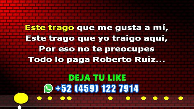 Karaoke 🎤 ROBERTO RUÍZ 🥂Cumbia PACHANGUERA (Con Letra) смотреть онлайн