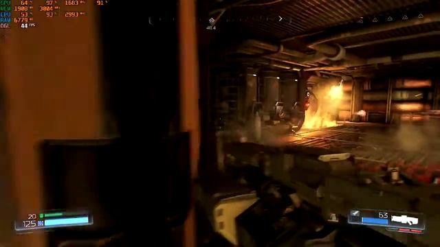 DOOM 2016 - GT 1030 & Intel Core I5 3330, FPS test смотреть онлайн