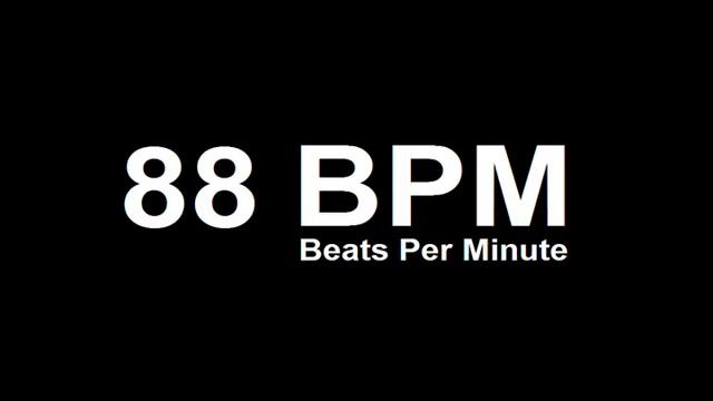 88 BPM Beats Per Minute Metronome Click Track смотреть онлайн