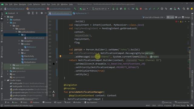 Direct Reply with Messaging Style | Notifications in Android смотреть онлайн