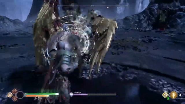 God of War 4 - No Weapons, No Damage, Only Hand - Valkyrie Queen (very hard)Defeated. смотреть онлайн