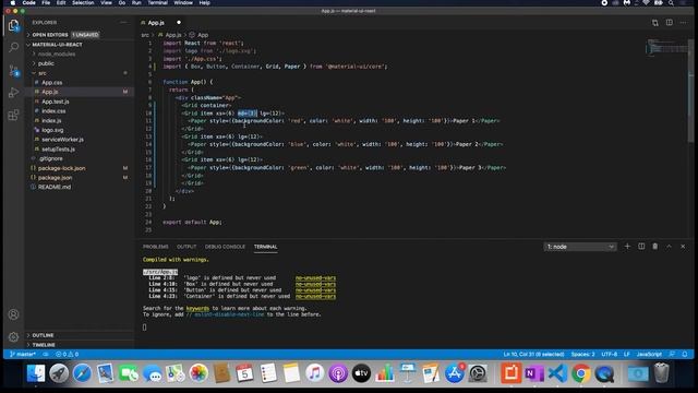 React material UI tutorial 5 : Grid component || Material UI tutorial for beginners смотреть онлайн
