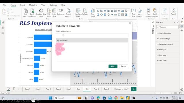 RLS Implementation in Power BI Services | ROW Level Security | Power BI RLS Tutorial Part 4 | смотреть онлайн
