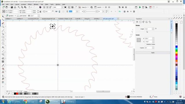 Corel Draw Tips & Tricks Make a saw blade смотреть онлайн
