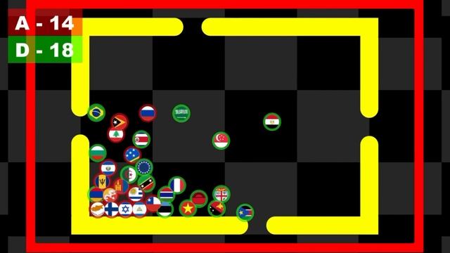 Team Battle Race [ Scroll screen version ] ~200 countries marble race #33~| Marble Factory смотреть онлайн