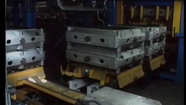 Автоматическая литейная тележечно рольганговая линия изготовления чугунных мелких отливок в опочных